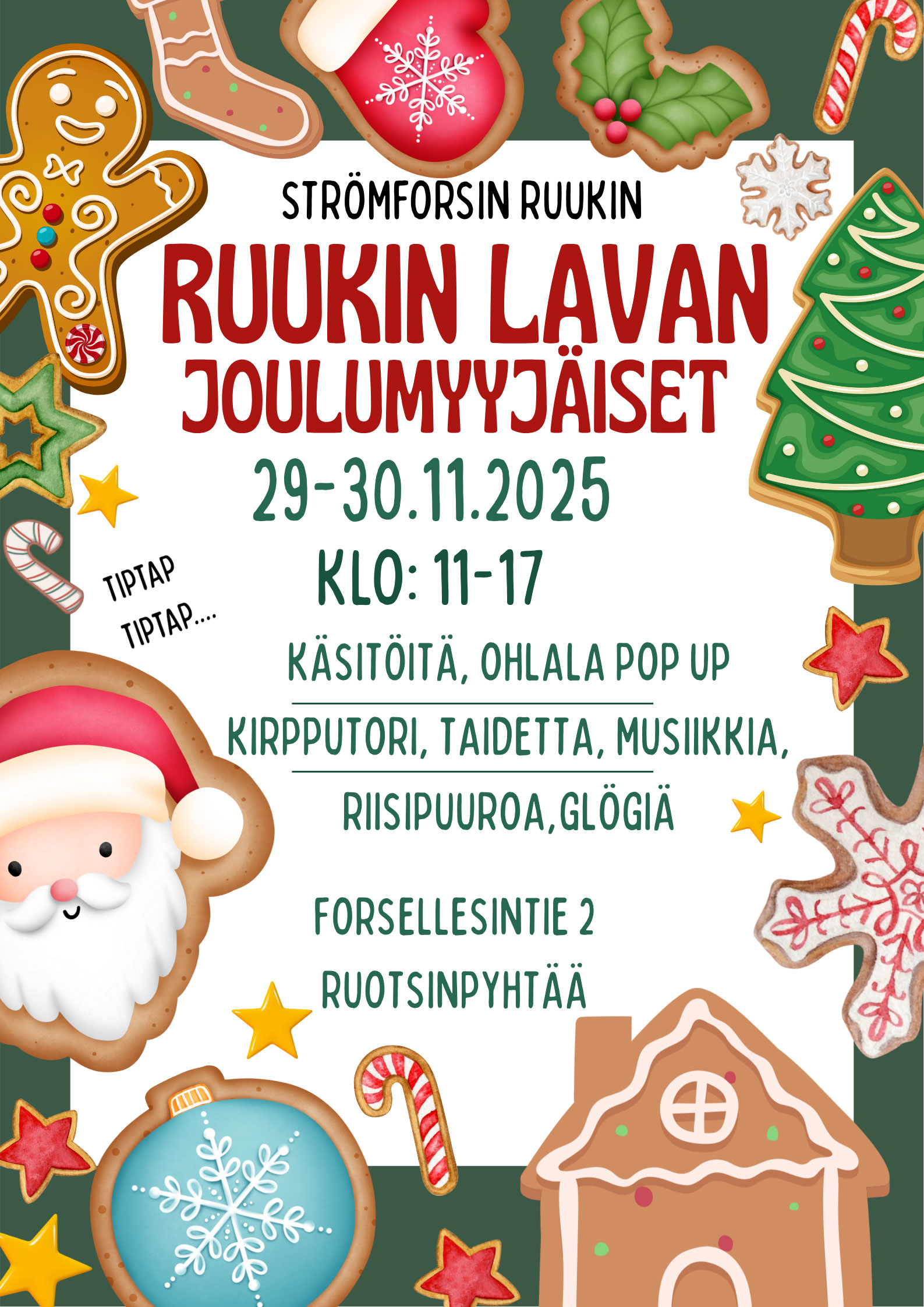 Ruukin Lavan Joulumyyjäiset 29.-30.11.2025 klo 11-17